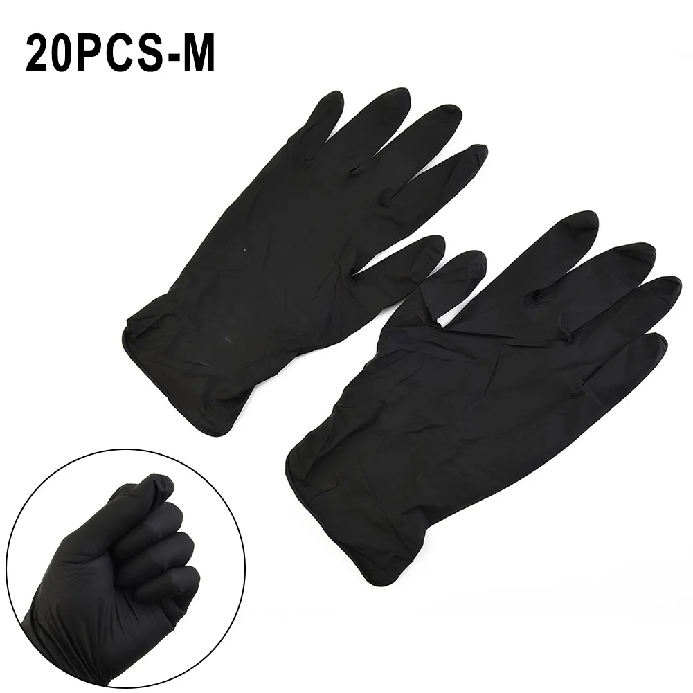 20 Pcs Of Pure Nitrile Gloves (Latex Free) Protective Gloves Black For Household Cleaning Latex Free Anti-static Gardening Glove
20 Pcs Of Pure Nitrile Gloves (Latex Free) Protective Gloves Black For Household Cleaning Latex Free Anti-static Gardening Glove