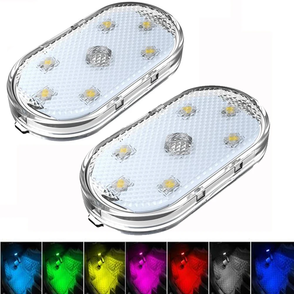 Car Interior LED Sensor Light USB Rechargeable Touch Switch Light Auto Wireless Ambient Lamp Night Reading Light Car Light
Car Interior LED Sensor Light USB Rechargeable Touch Switch Light Auto Wireless Ambient Lamp Night Reading Light Car Light