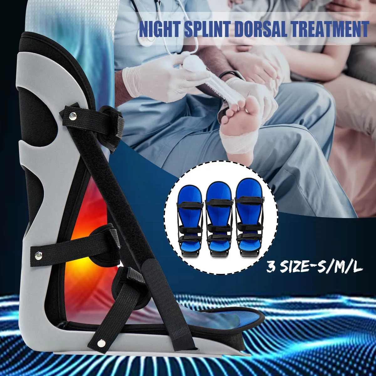 Night Splint Orthopaedic Foot Support Rehab Treatment Ankle Support For Plantar Fasciitis Achilles Drop Foot Pain
Night Splint Orthopaedic Foot Support Rehab Treatment Ankle Support For Plantar Fasciitis Achilles Drop Foot Pain