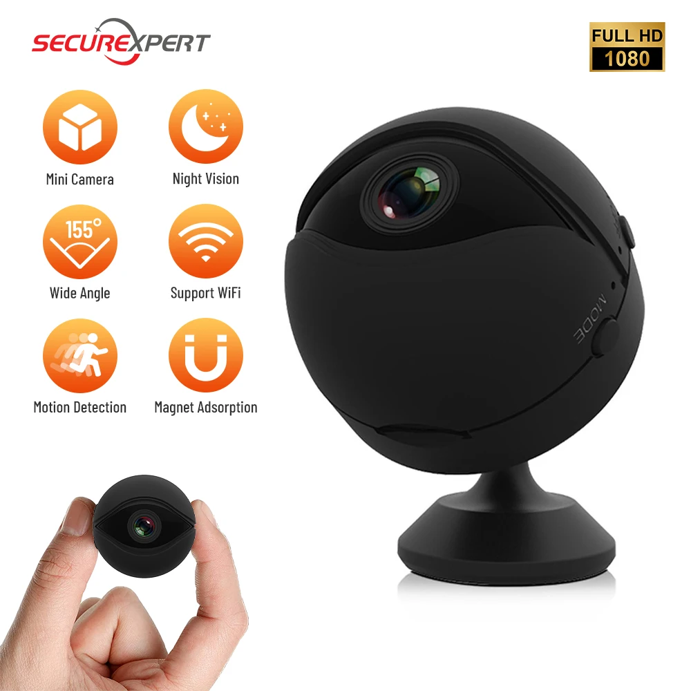 Wifi Micro Camcorder Mini Camera 1080P Full HD Night Vision P2P Video Camera Motion Detective Action Surveillance Small Cameras
Wifi Micro Camcorder Mini Camera 1080P Full HD Night Vision P2P Video Camera Motion Detective Action Surveillance Small Cameras