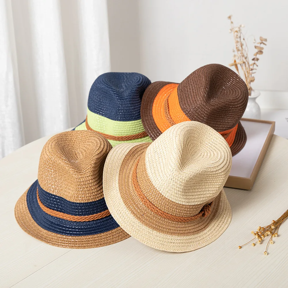 New adult straw hat summer boy beach hat parent-child hat mother and child male and female baby travel British jazz hat straw ha
New adult straw hat summer boy beach hat parent-child hat mother and child male and female baby travel British jazz hat straw ha