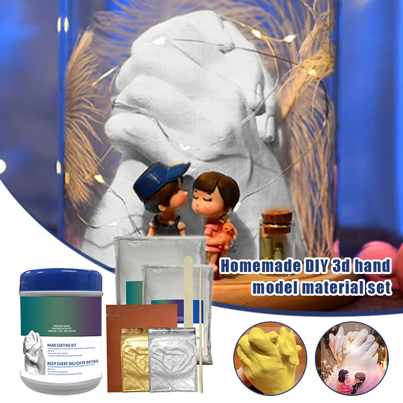 Домашний набор для 3d-забрасывания Keepsake, модель для пары, ручная модель, набор для формования, ручной держатель для пары, друзей, семьи
Домашний набор для 3d-забрасывания Keepsake, модель для пары, ручная модель, набор для формования, ручной держатель для пары, друзей, семьи