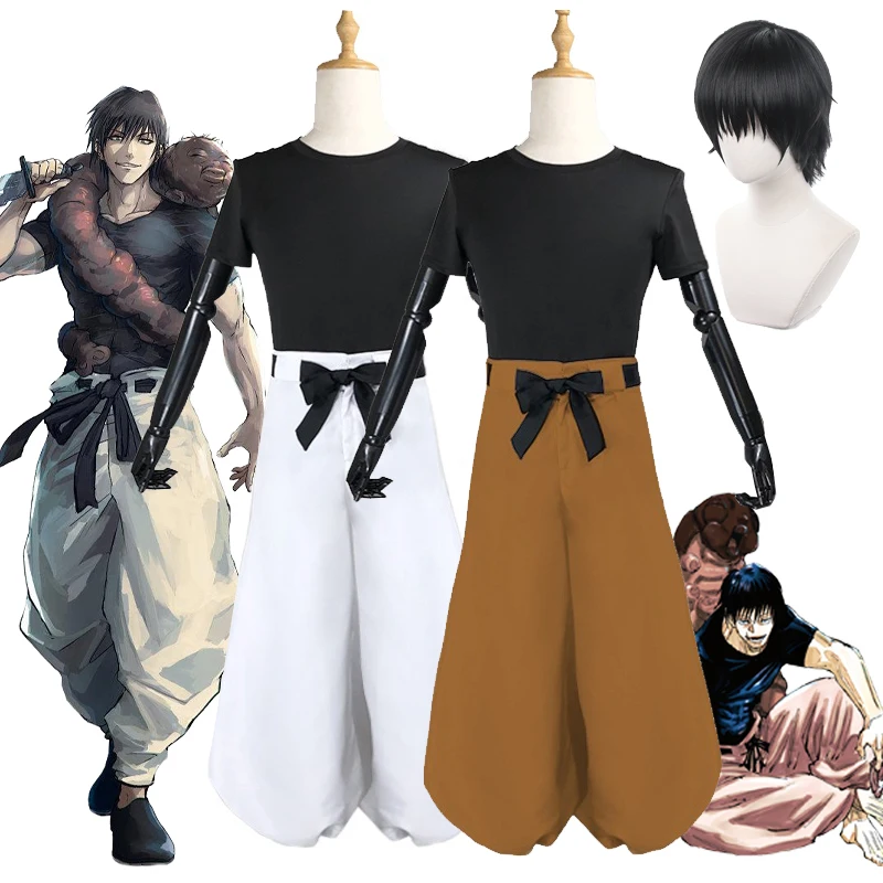 Fushiguro Toji Cosplay Anime Jujutsu Kaisen Cosplay Costume Toji Fushiguro Uniform Black Top Pants Wig Halloween Party for Man
Fushiguro Toji Cosplay Anime Jujutsu Kaisen Cosplay Costume Toji Fushiguro Uniform Black Top Pants Wig Halloween Party for Man