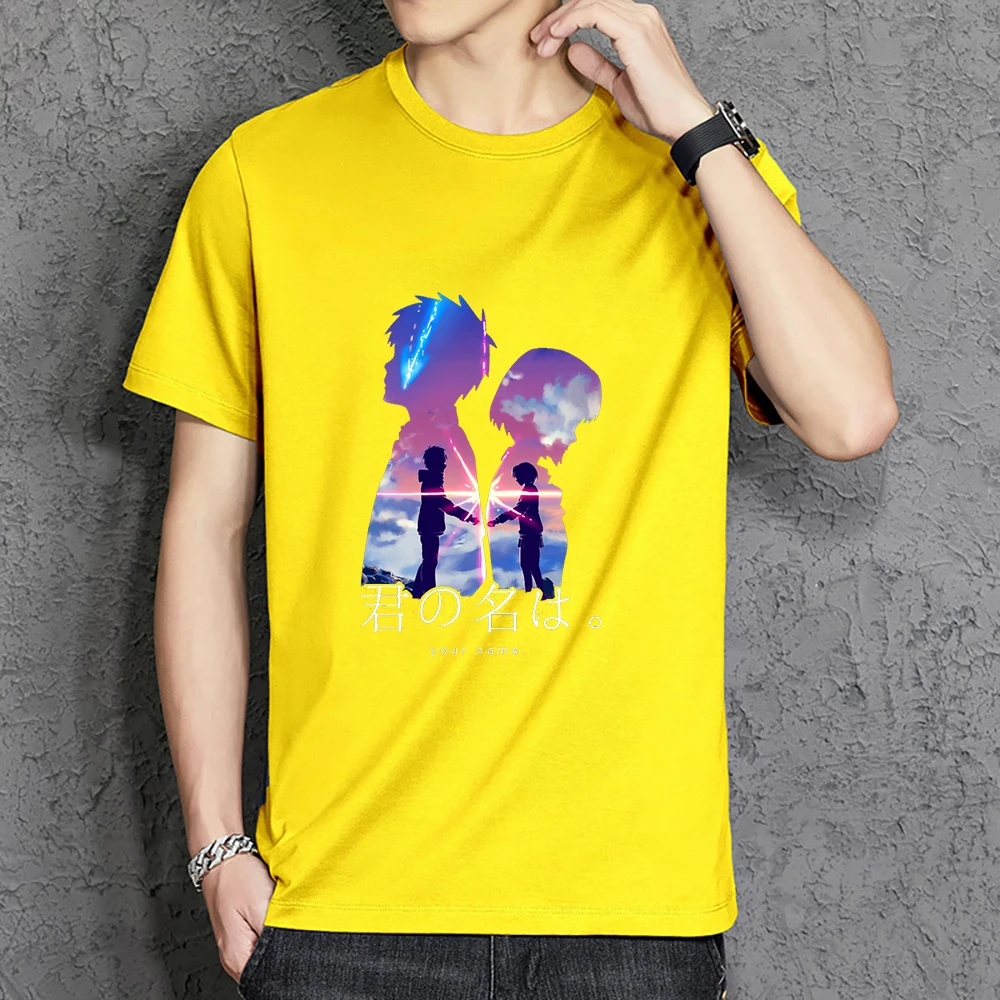 Your Name Anime Printed Tee Shirt Man Breathable Oversized T-Shirt Simplicity Harajuku Clothing Simplicity Cotton Tshirt Male
Your Name Anime Printed Tee Shirt Man Breathable Oversized T-Shirt Simplicity Harajuku Clothing Simplicity Cotton Tshirt Male