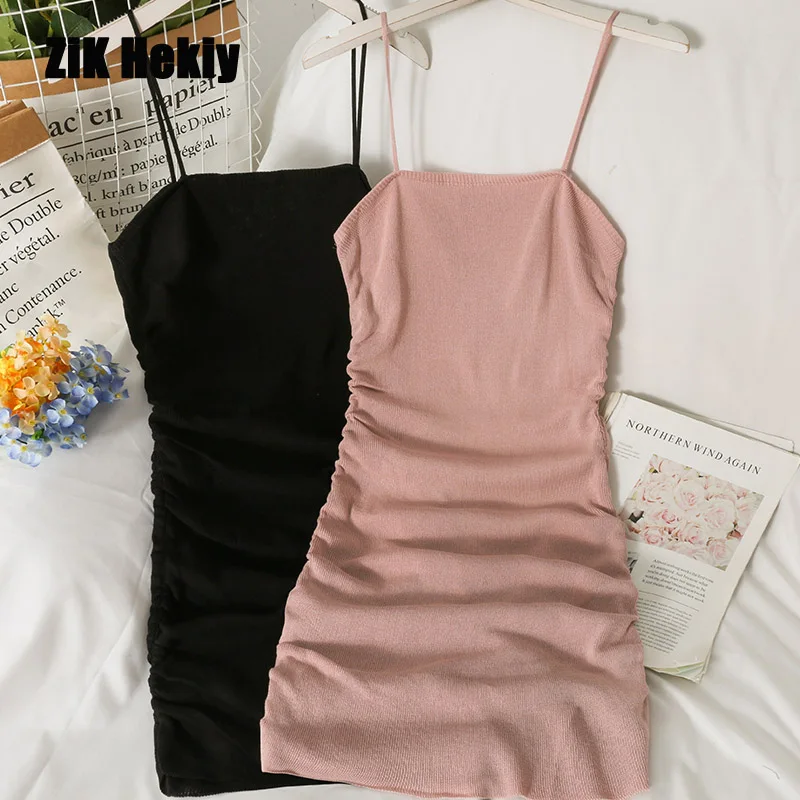 Zik Hekiy Women Tight Slim High Waist Knit Skirt Women New Solid Color Versatile Slim Low Neck Sling Dress Autumn Top
Zik Hekiy Women Tight Slim High Waist Knit Skirt Women New Solid Color Versatile Slim Low Neck Sling Dress Autumn Top