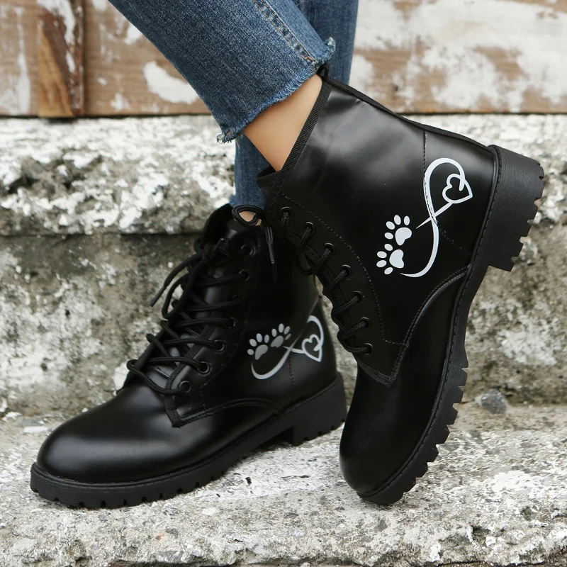 Printed Autumn Women's Boots 2022 New Fashion Women's Boots PU Women's Fashion Work Boots Fashion Front Lace Women's Boots 
Printed Autumn Women's Boots 2022 New Fashion Women's Boots PU Women's Fashion Work Boots Fashion Front Lace Women's Boots