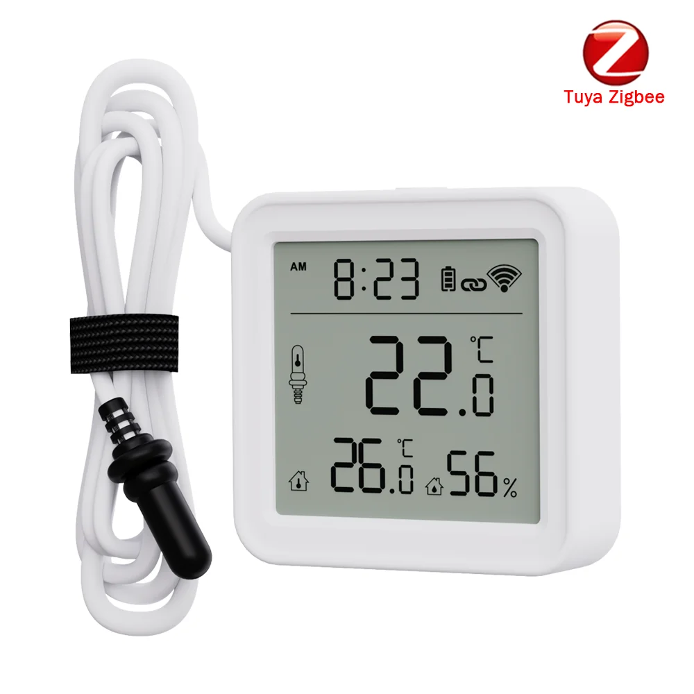 Датчик температуры и влажности Tuya Zigbee
Датчик температуры и влажности Tuya Zigbee