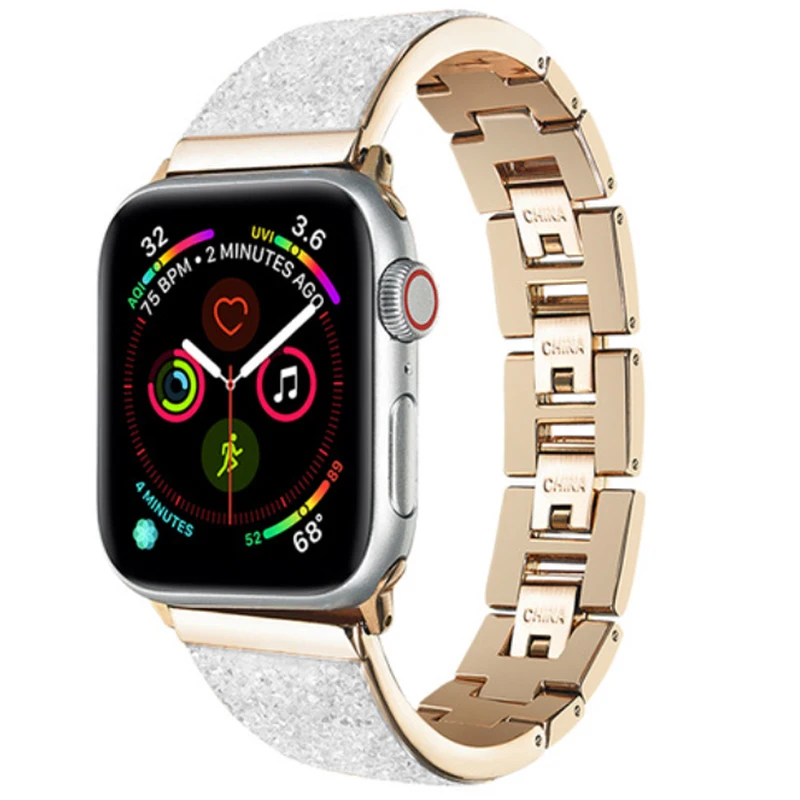 Подходит для Apple Watch, металлический ремешок 40 мм 44 мм 38 мм 42 мм, модный бриллиантовый браслет для Iwatch 7654321SE, мужской и женский браслет
Подходит для Apple Watch, металлический ремешок 40 мм 44 мм 38 мм 42 мм, модный бриллиантовый браслет для Iwatch 7654321SE, мужской и женский браслет