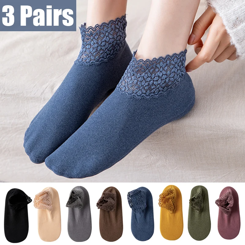 3 Pairs Women Winter Socks Warm Thicken Thermal Soft Solid Color Socks Wool Cashmere Snow Boots Velvet Lace Home Floor Sock
3 Pairs Women Winter Socks Warm Thicken Thermal Soft Solid Color Socks Wool Cashmere Snow Boots Velvet Lace Home Floor Sock