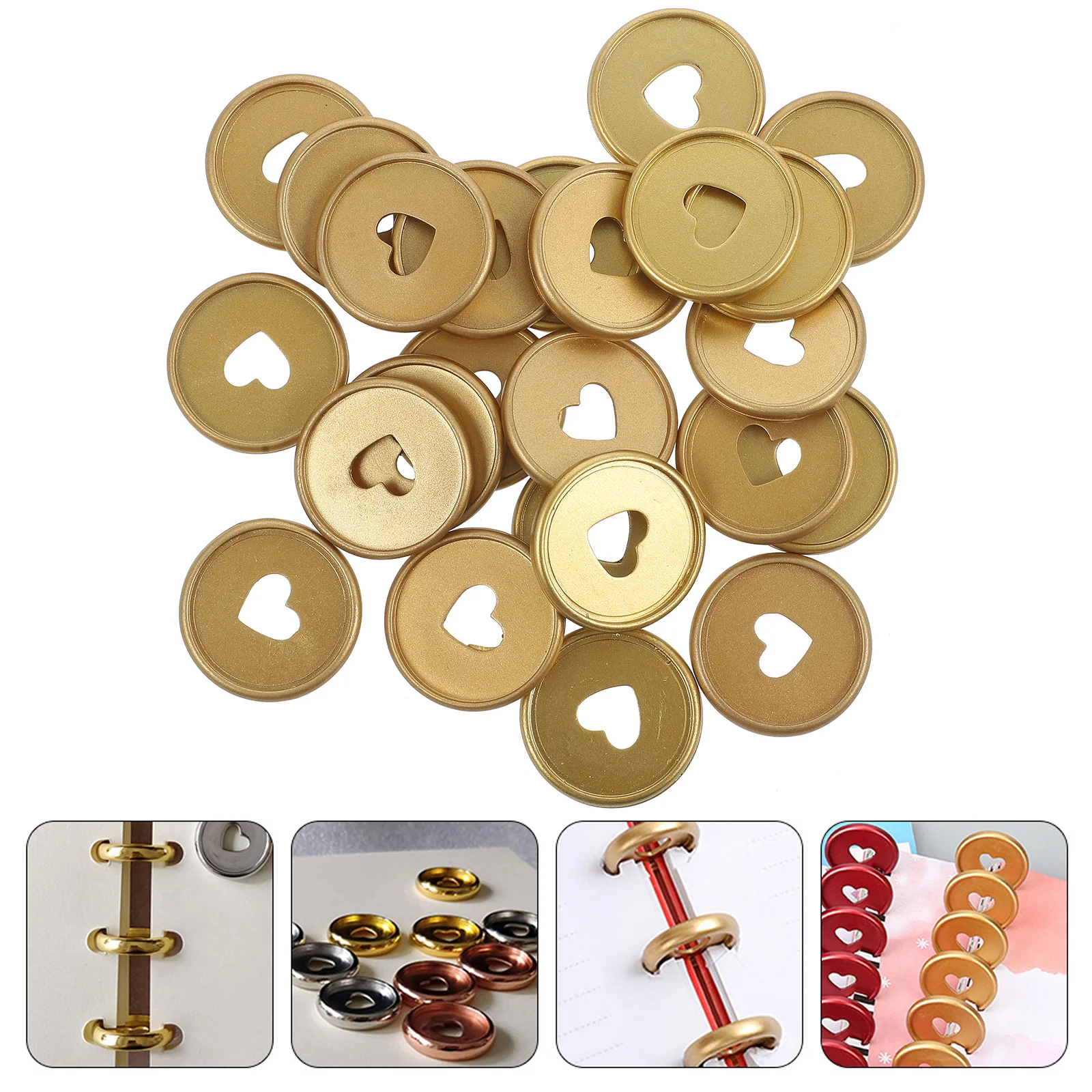 24 Pcs Heart Binding Buckle Planners Discs Binder Clips Small Book Loose-leaf Buckles
24 Pcs Heart Binding Buckle Planners Discs Binder Clips Small Book Loose-leaf Buckles