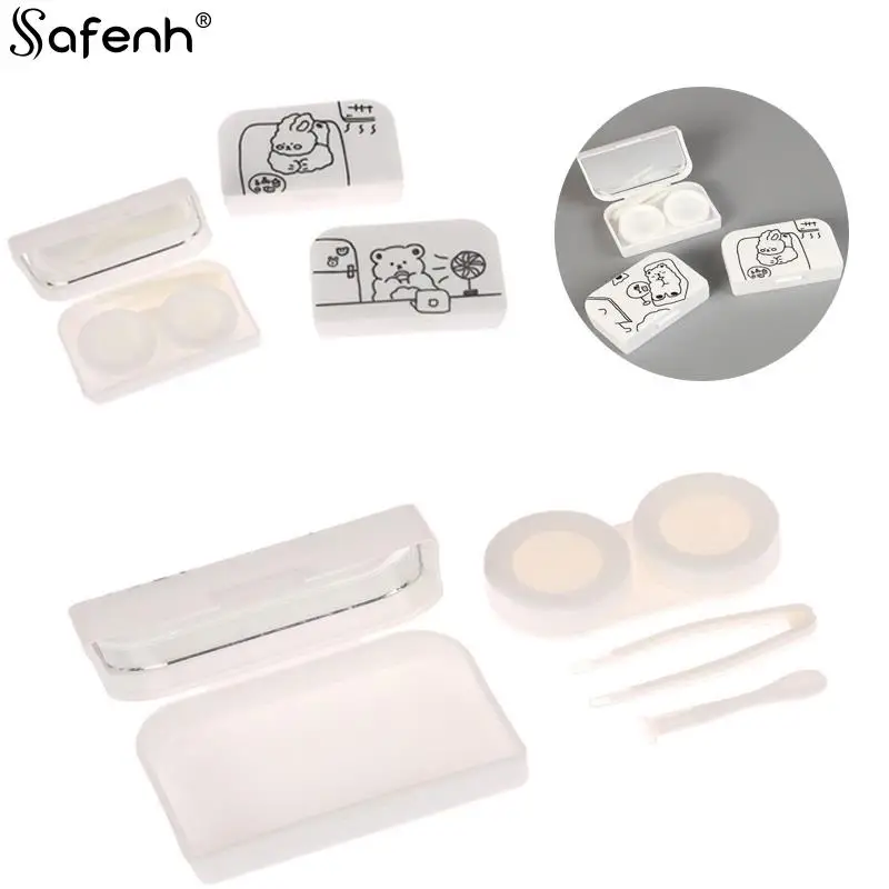 1set Contact Lens Tool With Case Rabbit Fan Bear Contact Lens Case Lady Holder Storage Eyecare Container with Mirror Lenses Box
1set Contact Lens Tool With Case Rabbit Fan Bear Contact Lens Case Lady Holder Storage Eyecare Container with Mirror Lenses Box