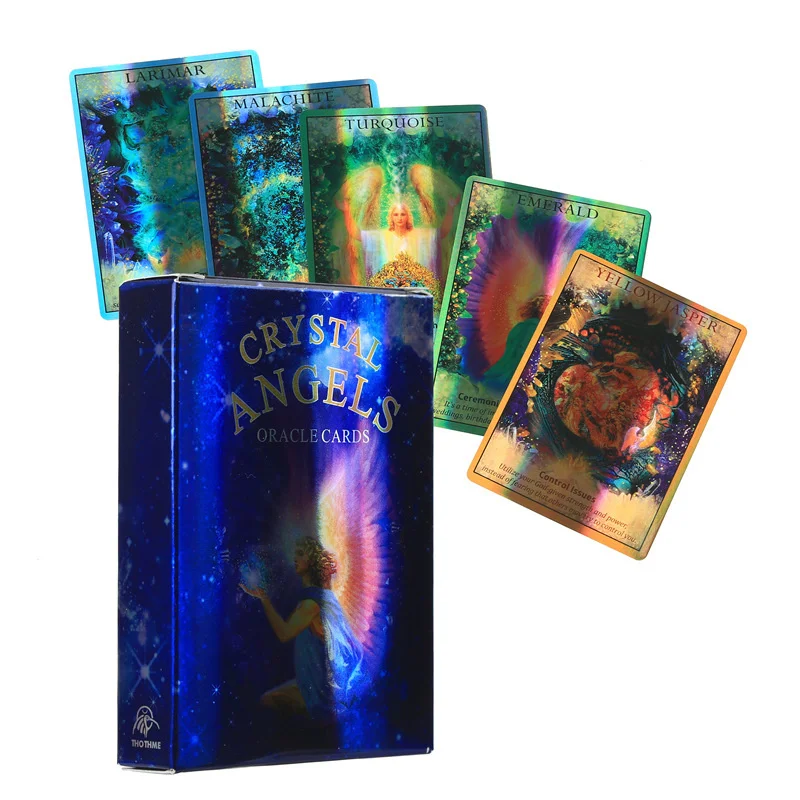 Crystal Oracle Cards Deck Crystal Angel Tarot card laser Board Amusing Games Gift Family Party Toy Mysterious Multiplayer Game
Crystal Oracle Cards Deck Crystal Angel Tarot card laser Board Amusing Games Gift Family Party Toy Mysterious Multiplayer Game