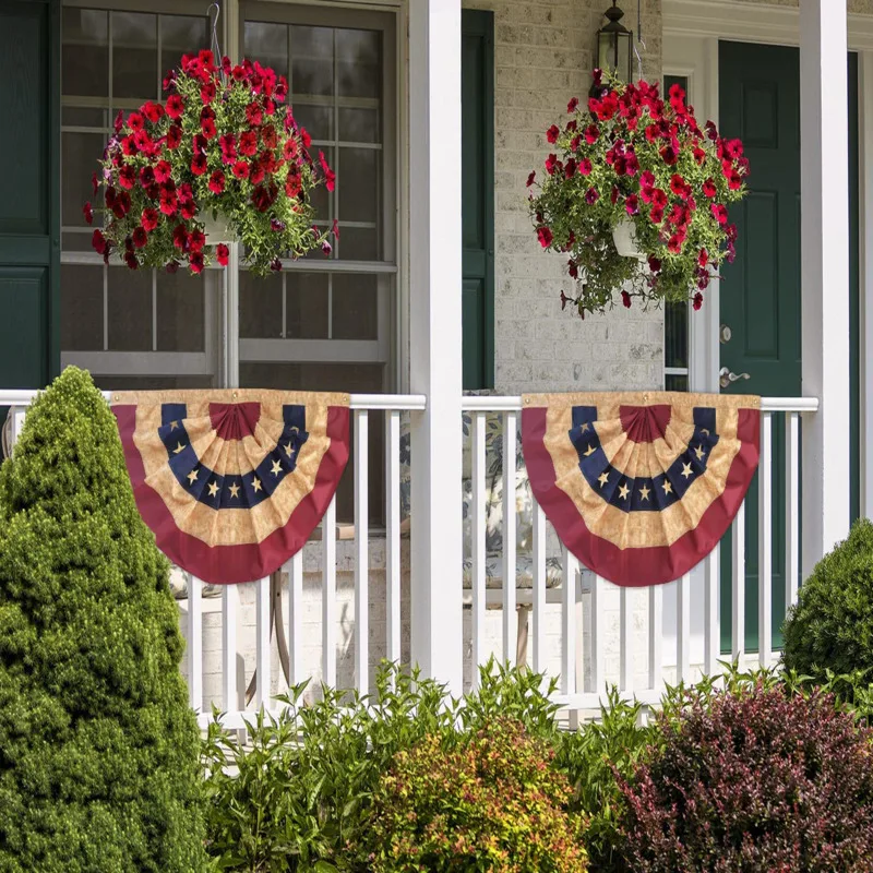 Vintage Creative American Fan-shaped Flag Star Spangled Semi-circular American Independence Day Wall Flag Garden Home Decor
Vintage Creative American Fan-shaped Flag Star Spangled Semi-circular American Independence Day Wall Flag Garden Home Decor