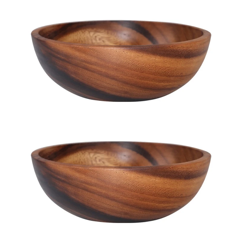 2X Natural Hand-Made Wooden Salad Bowl Classic Large Round Salad Soup Dining Bowl Plates Wood Kitchen Utensils
2X Natural Hand-Made Wooden Salad Bowl Classic Large Round Salad Soup Dining Bowl Plates Wood Kitchen Utensils