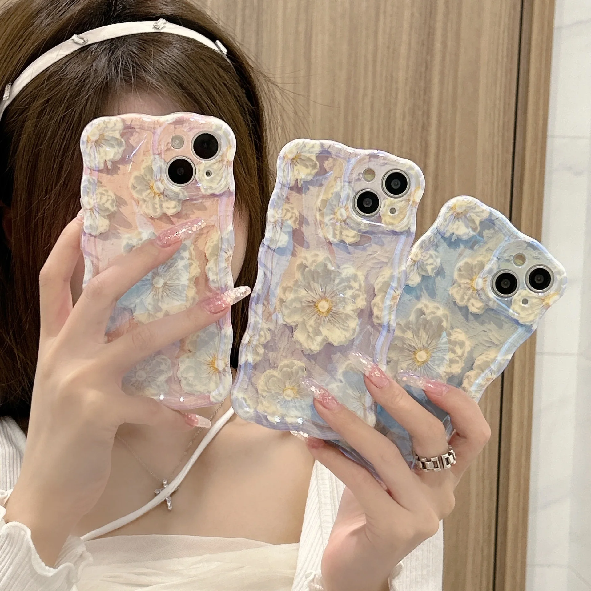 Fashion Oil Painting Flowers Wavy Edge Silicone Soft Protective Phone Case Cover for iPhone 14 13 12 11 Pro Max 12 13 14 Pro 14
Fashion Oil Painting Flowers Wavy Edge Silicone Soft Protective Phone Case Cover for iPhone 14 13 12 11 Pro Max 12 13 14 Pro 14