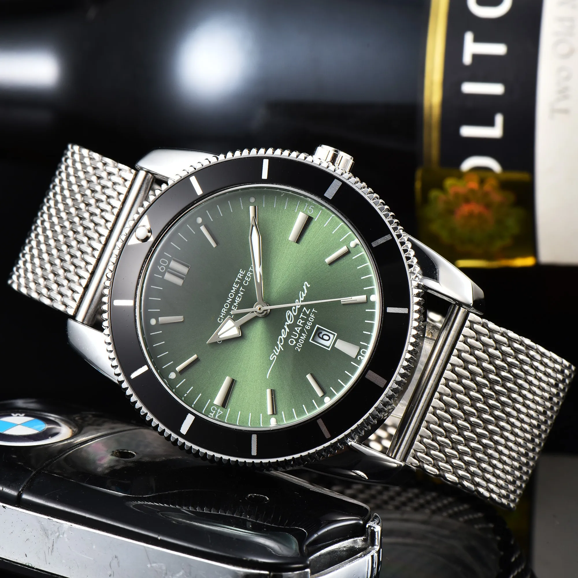 New Breitlin Super Marine Culture Series Classic Chronograph Watch Stainless Steel Wristband Luxury Business Men's Quartz Watch
New Breitlin Super Marine Culture Series Classic Chronograph Watch Stainless Steel Wristband Luxury Business Men's Quartz Watch