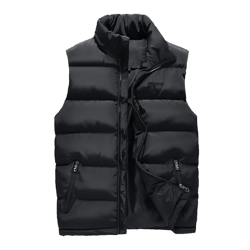 

New Mens Vest Jackets Sleeveless Vest Winter Men's Warm Vest Homme Casual Thicken Waistcoat Chalecos Para Hombre 6XL Y541