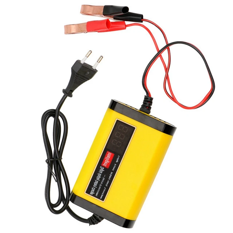 Full Automatic Car Battery Charger 2A Intelligent Fast Power Charging 3Stages Lead Acid AGM GEL Battery-Chargers EU Plug
Full Automatic Car Battery Charger 2A Intelligent Fast Power Charging 3Stages Lead Acid AGM GEL Battery-Chargers EU Plug