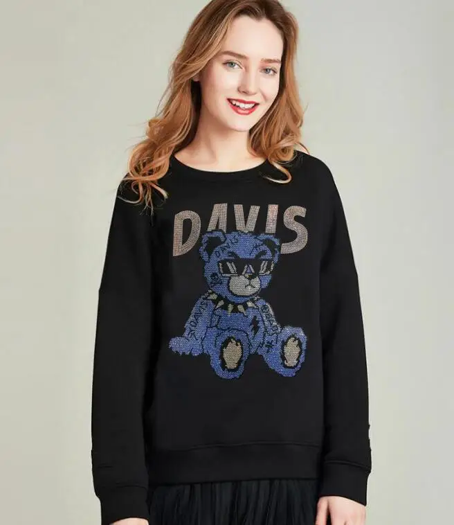 Women Hoodies Sweatshirts Rhinestone Hip Hop Streetwear brand designer
Women Hoodies Sweatshirts Rhinestone Hip Hop Streetwear brand designer