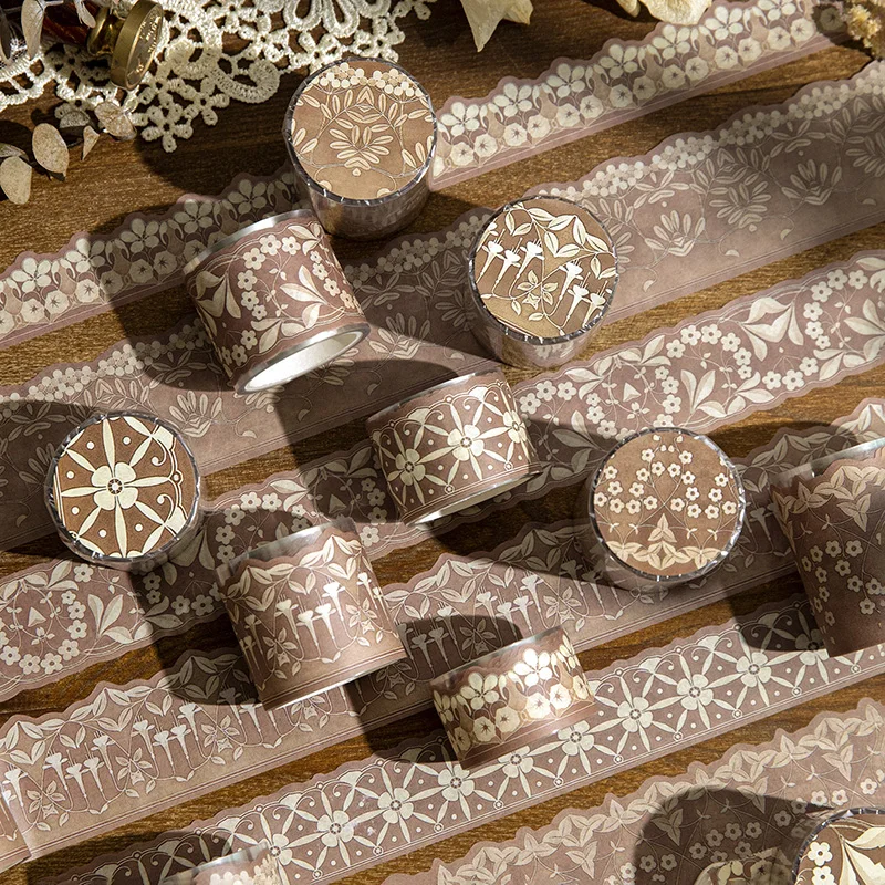 Nostalgic Time Series Decorative Adhesive Tape Vintage Lace Flower Masking Washi Tape Scrapbooking Sticker Label Stationery
Nostalgic Time Series Decorative Adhesive Tape Vintage Lace Flower Masking Washi Tape Scrapbooking Sticker Label Stationery