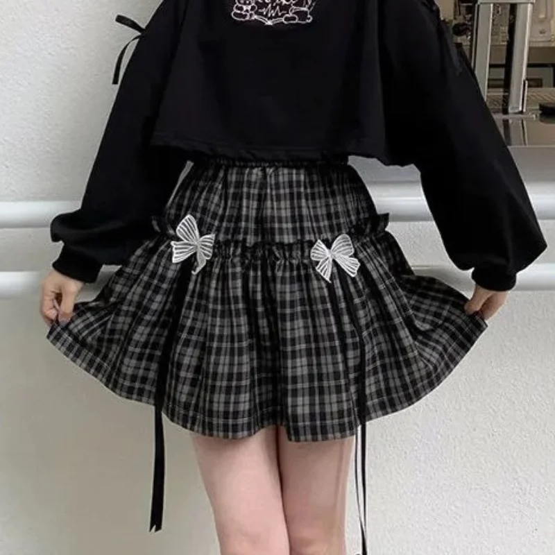 Black plaid skirt female summer student loose all-match 2022 Japanese cute bow cake lace skirt women's clothing Harajuku y2k
Black plaid skirt female summer student loose all-match 2022 Japanese cute bow cake lace skirt women's clothing Harajuku y2k