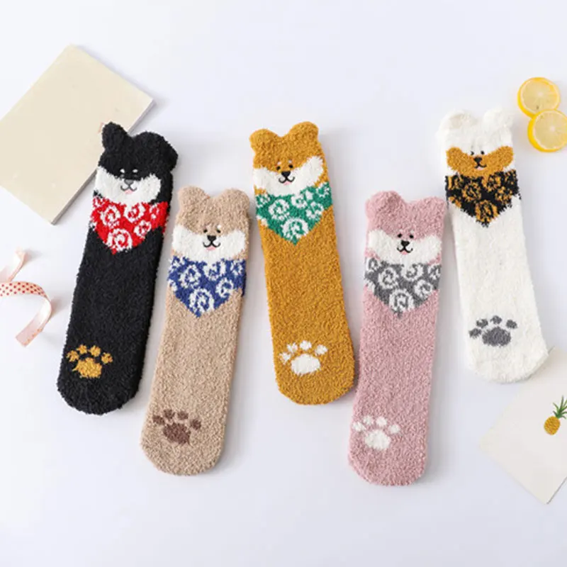 Female Cute Animals Sleep Socks Simple All-match Lovely Plush Keep Warm Sleep Socks For Women Girls Winter Kawaii Socks
Female Cute Animals Sleep Socks Simple All-match Lovely Plush Keep Warm Sleep Socks For Women Girls Winter Kawaii Socks