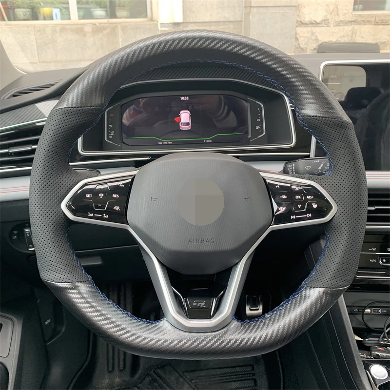 Car steering wheel cover For Volkswagen Golf 8rline 2021 2022 Hand stitched steering wheel cover
Car steering wheel cover For Volkswagen Golf 8rline 2021 2022 Hand stitched steering wheel cover