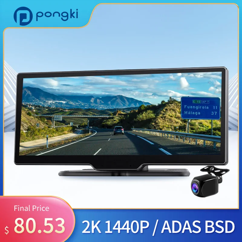 Pongki Q92 Dash Cam 2K 1440P Dual Lens Night Vision Smart ADAS BSD Car Video Recorder 24H Parking Monitoring Car DVR Camera
Pongki Q92 Dash Cam 2K 1440P Dual Lens Night Vision Smart ADAS BSD Car Video Recorder 24H Parking Monitoring Car DVR Camera