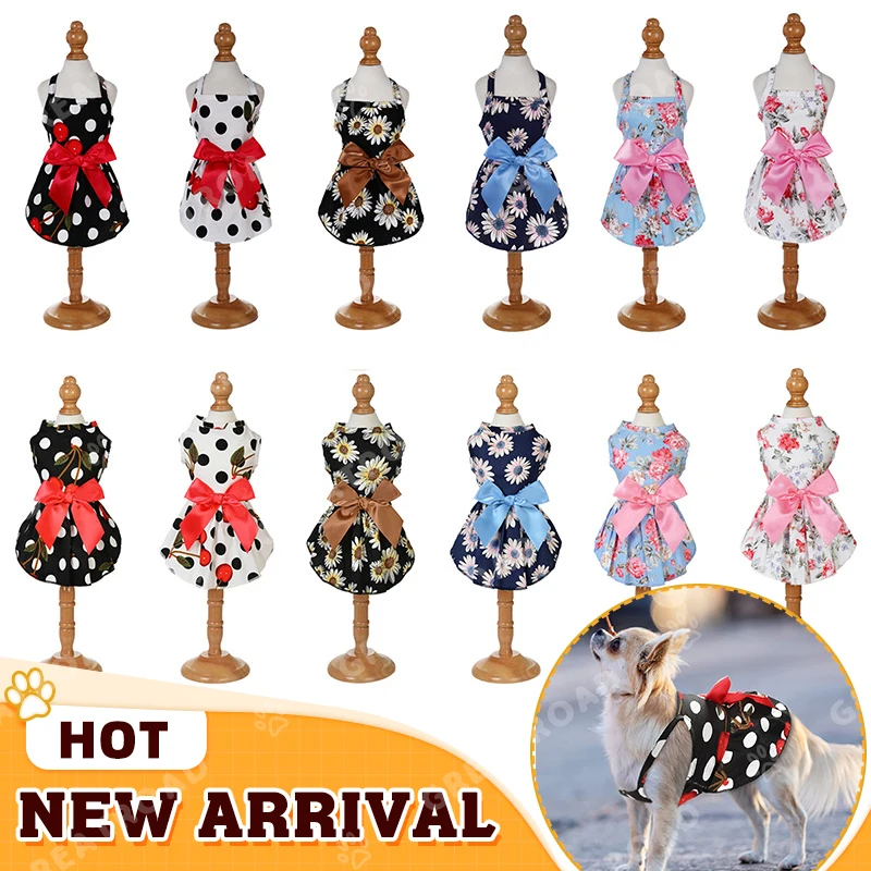 Dog Bowknot Floral Dress Pet Princess Dress Dog Sundress Dog Princess Dress Puppy Summer Dress for Small Dogs Puppy Cats
Dog Bowknot Floral Dress Pet Princess Dress Dog Sundress Dog Princess Dress Puppy Summer Dress for Small Dogs Puppy Cats