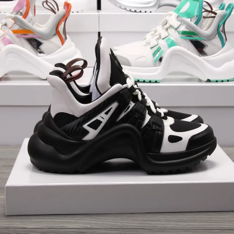 Moraima Snc Newest Mixed Colors Leather Shoes Fashion Lace-up High Top Dad Shoes Women Flat Casual Shoes Sneaker
Moraima Snc Newest Mixed Colors Leather Shoes Fashion Lace-up High Top Dad Shoes Women Flat Casual Shoes Sneaker