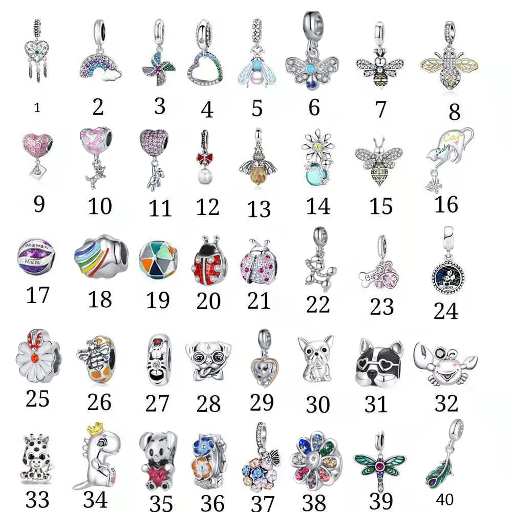 Silver Color Crystal Heart Rainbow Animals Bear Beads Charms Fit Original Pandora Bracelet&Necklace for Women DIY Jewelry
Silver Color Crystal Heart Rainbow Animals Bear Beads Charms Fit Original Pandora Bracelet&Necklace for Women DIY Jewelry