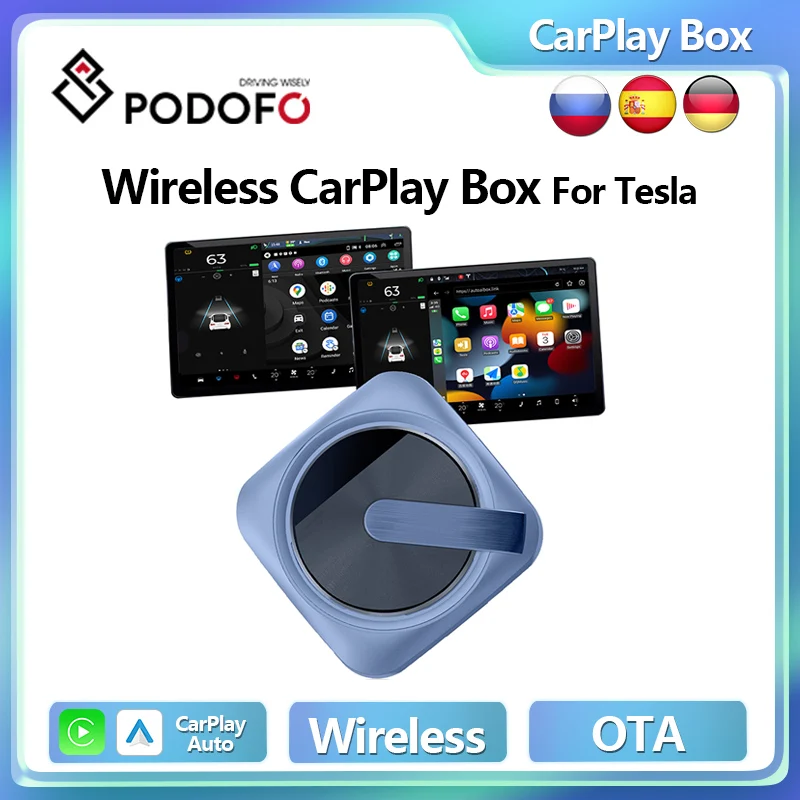 Беспроводной автомобильный адаптер Podofo CarPlay Ai Box для Tesla Model 3, Y, S, X, Android, AirPlay для автомобильного радиоприемника, интеллектуальная система
Беспроводной автомобильный адаптер Podofo CarPlay Ai Box для Tesla Model 3, Y, S, X, Android, AirPlay для автомобильного радиоприемника, интеллектуальная система