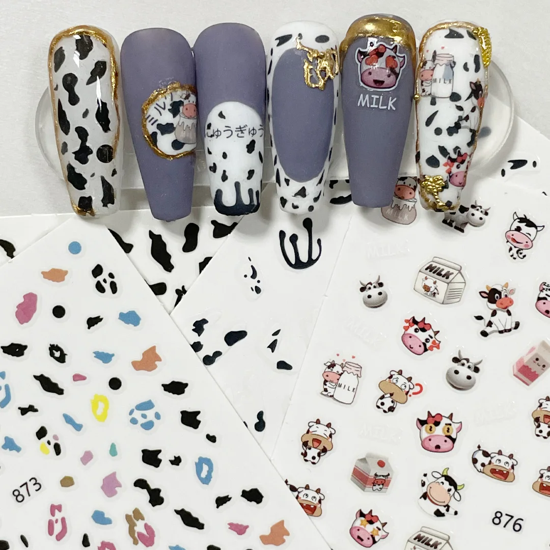 Cute Milk Cow 3D Engraved Nail Stickers Self-Adhesive Nail Transfer Art Decorations DIY Leopard Sliders Wraps Decals
Cute Milk Cow 3D Engraved Nail Stickers Self-Adhesive Nail Transfer Art Decorations DIY Leopard Sliders Wraps Decals