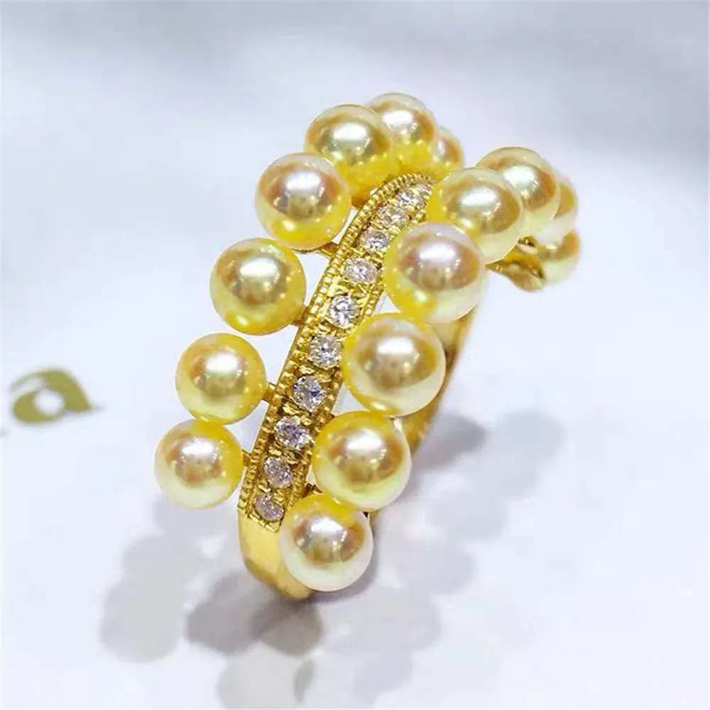 DIY Pearl Ring Settings S925 Sterling Silver Accessories Fashionable Adjustable Holder Is Suitable For Mounting 3.5-4mm Beads
DIY Pearl Ring Settings S925 Sterling Silver Accessories Fashionable Adjustable Holder Is Suitable For Mounting 3.5-4mm Beads