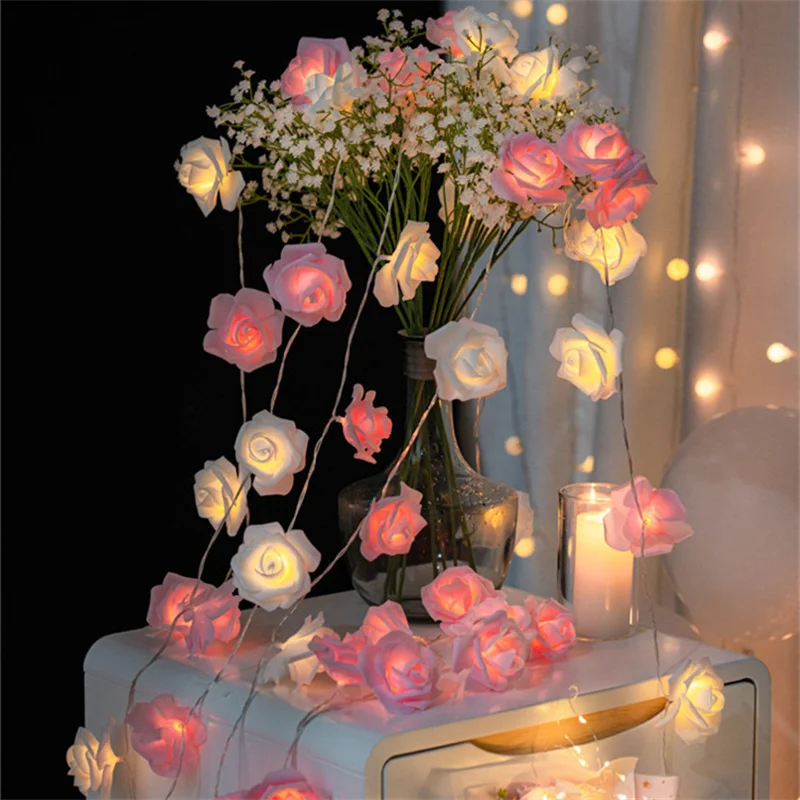 1.5/3/6/10M LED Rose Flower String Lights USB/Battery Fairy Lights Led Wedding Decoration Christmas Lights Party Lights Outdoor
1.5/3/6/10M LED Rose Flower String Lights USB/Battery Fairy Lights Led Wedding Decoration Christmas Lights Party Lights Outdoor