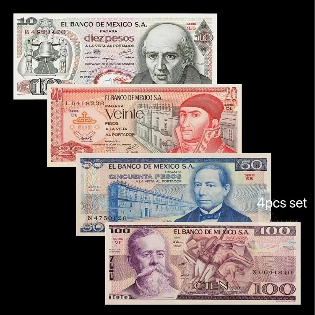 Mexico Original 10 20 50 100 peso Notes Set for Collection Gifts PESOS UNC Fuera De uso Ahora Collectibles
Mexico Original 10 20 50 100 peso Notes Set for Collection Gifts PESOS UNC Fuera De uso Ahora Collectibles