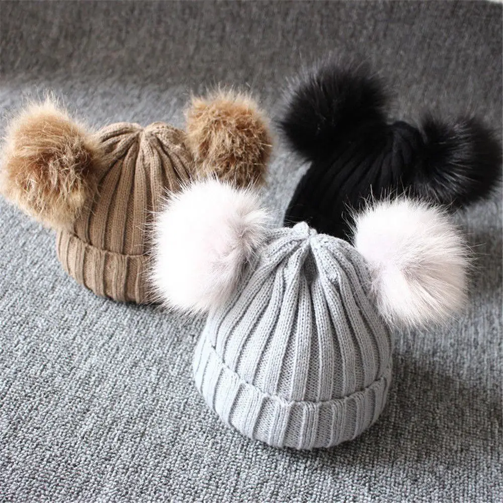 2022 Newborn Baby Kids Girls Boys Winter Warm Knit Hat Furry Balls Pompom Solid Warm Cute Lovely Beanie Cap Gift Kid Knitted Hat
2022 Newborn Baby Kids Girls Boys Winter Warm Knit Hat Furry Balls Pompom Solid Warm Cute Lovely Beanie Cap Gift Kid Knitted Hat