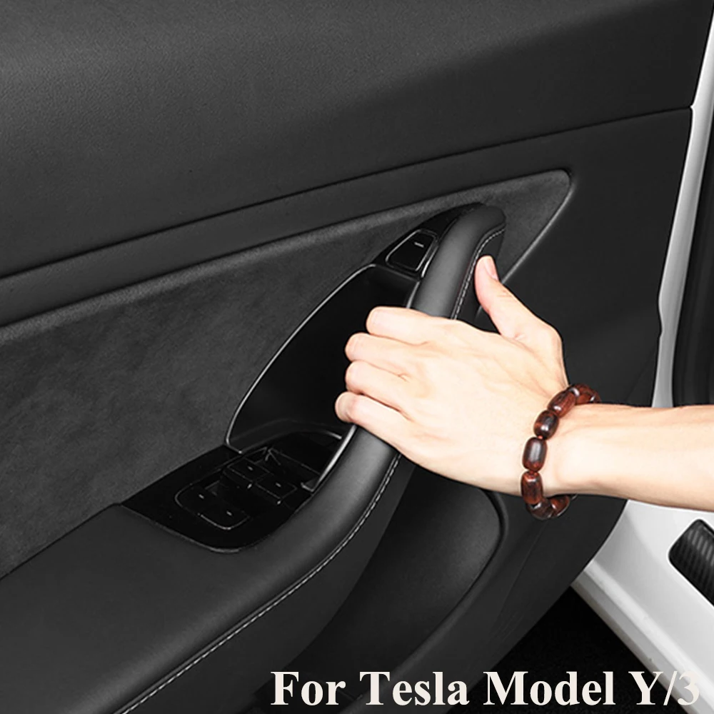 

Ящик для хранения с дверной ручкой для Tesla Model Y 3 2021 2022, модификация объектов, украшение для автомобильной двери, аксессуары для хранения, автомобильные принадлежности