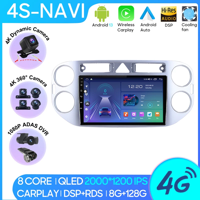 Автомагнитола Carplay Android для Volkswagen Tiguan 1 NF 2006 - 2016 навигация GPS Android Авто DSP 4G BT Wi-Fi 2DIN без DVD
Автомагнитола Carplay Android для Volkswagen Tiguan 1 NF 2006 - 2016 навигация GPS Android Авто DSP 4G BT Wi-Fi 2DIN без DVD
