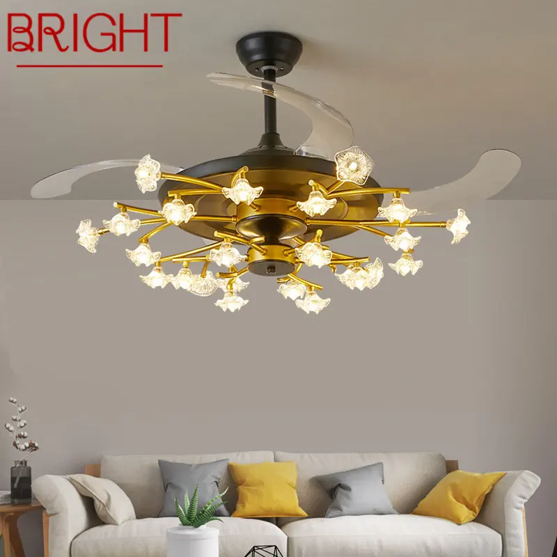 BRIGHT Nordic Hidden Ceiling Fan Lamp LED Remote Control Creative Luxury for Home Living Room Bedroom Lighting Decor
BRIGHT Nordic Hidden Ceiling Fan Lamp LED Remote Control Creative Luxury for Home Living Room Bedroom Lighting Decor