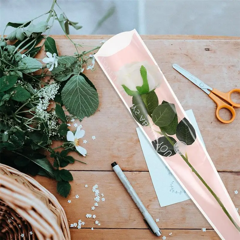 50Pcs Single Bouquet Flower Packaging Bags Transparent Color Wrapping Paper Gift Flower Packaging For Valentine's Day Wedding
50Pcs Single Bouquet Flower Packaging Bags Transparent Color Wrapping Paper Gift Flower Packaging For Valentine's Day Wedding