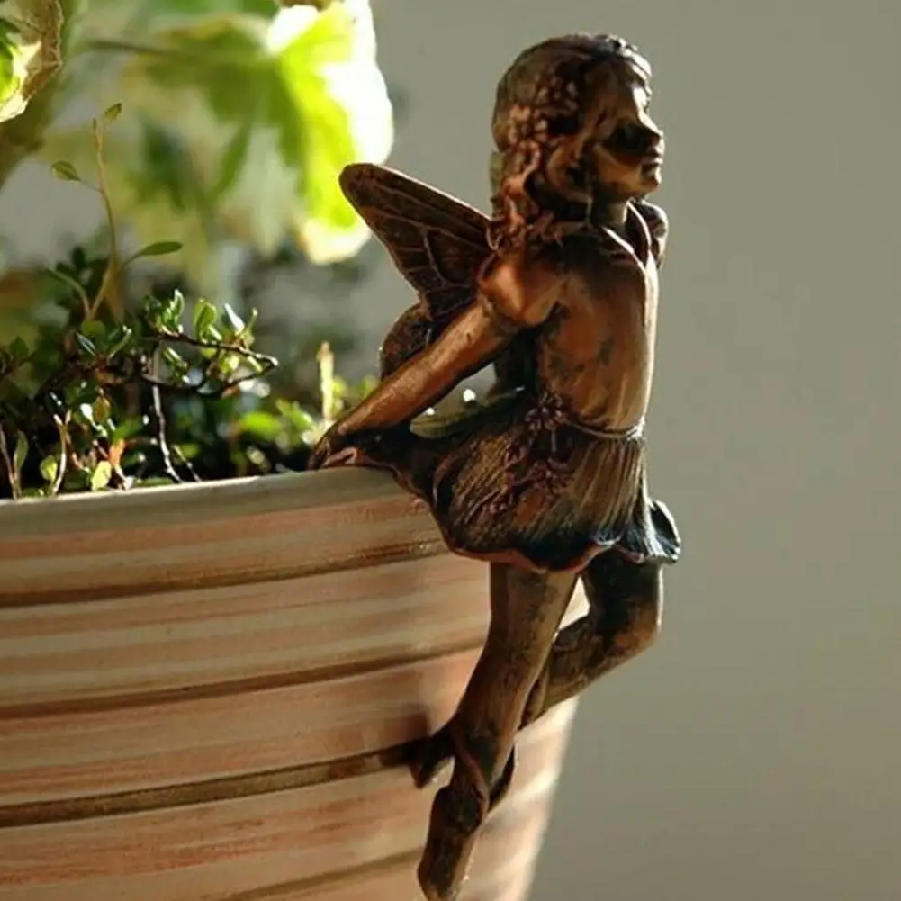 Resin Winged Flower Fairy Sculpture Potted Plant Pendant Girl Hanging Decoration Mug Garden Edge Ornaments Mini Cups Water M8J3
Resin Winged Flower Fairy Sculpture Potted Plant Pendant Girl Hanging Decoration Mug Garden Edge Ornaments Mini Cups Water M8J3