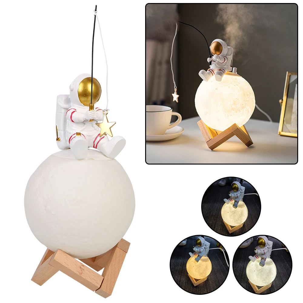 USB Interface Moon Night Light Space Man Cold Fog Machine LED Miniature Moon Lamp Humidifier Astronaut Figurines
USB Interface Moon Night Light Space Man Cold Fog Machine LED Miniature Moon Lamp Humidifier Astronaut Figurines