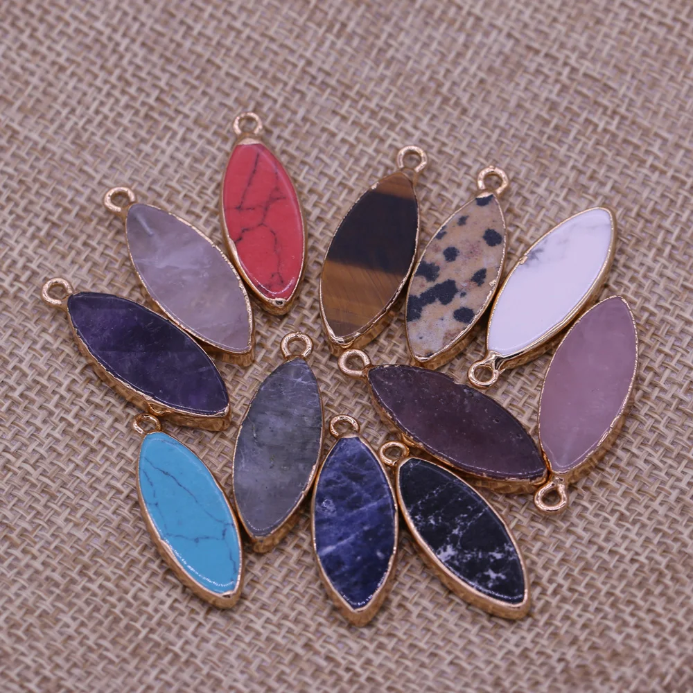Wholesale10PCS Natural Stone Rose Quartz Copper Edge Horse Eye Pendant Handmade DIY Necklace Bracelet Earring Jewelry Decoration
Wholesale10PCS Natural Stone Rose Quartz Copper Edge Horse Eye Pendant Handmade DIY Necklace Bracelet Earring Jewelry Decoration