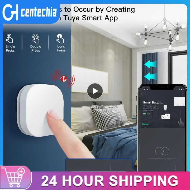 One Key Control Smart Switch Automation Scenario Scene Switch Button Controller Wireless Remote With Alexa Google Home Foldable 
One Key Control Smart Switch Automation Scenario Scene Switch Button Controller Wireless Remote With Alexa Google Home Foldable
