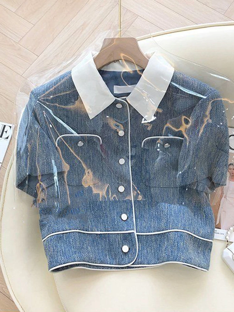 French Vintage Small Fragrance Short Sleeve Shirts Summer woman tops and blouses Loose women's chubby blouses
French Vintage Small Fragrance Short Sleeve Shirts Summer woman tops and blouses Loose women's chubby blouses