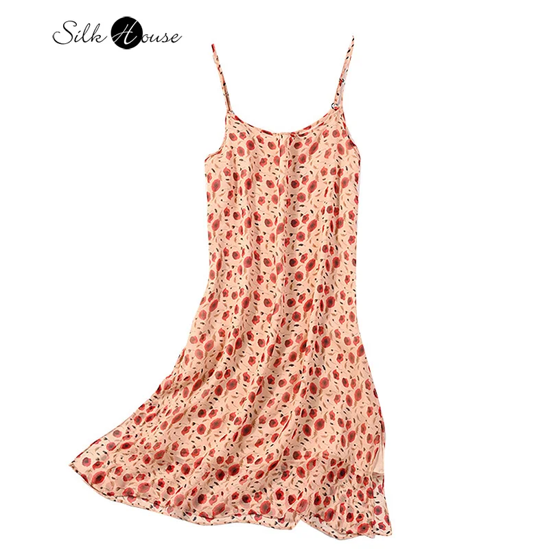 2022 Summer Women's Fashion New Double-layer Silk Suspender Skirt 100% Natural Mulberry Silk Elegant Printing Versatile Dress
2022 Summer Women's Fashion New Double-layer Silk Suspender Skirt 100% Natural Mulberry Silk Elegant Printing Versatile Dress