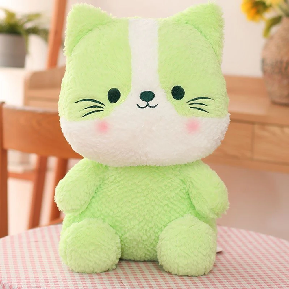 20CM Sitting Posture Cute Grass Green Cat Plush Toy Sleep Pillow Soft Kawaii Expression Doll Festive Gifts For Children's
20CM Sitting Posture Cute Grass Green Cat Plush Toy Sleep Pillow Soft Kawaii Expression Doll Festive Gifts For Children's