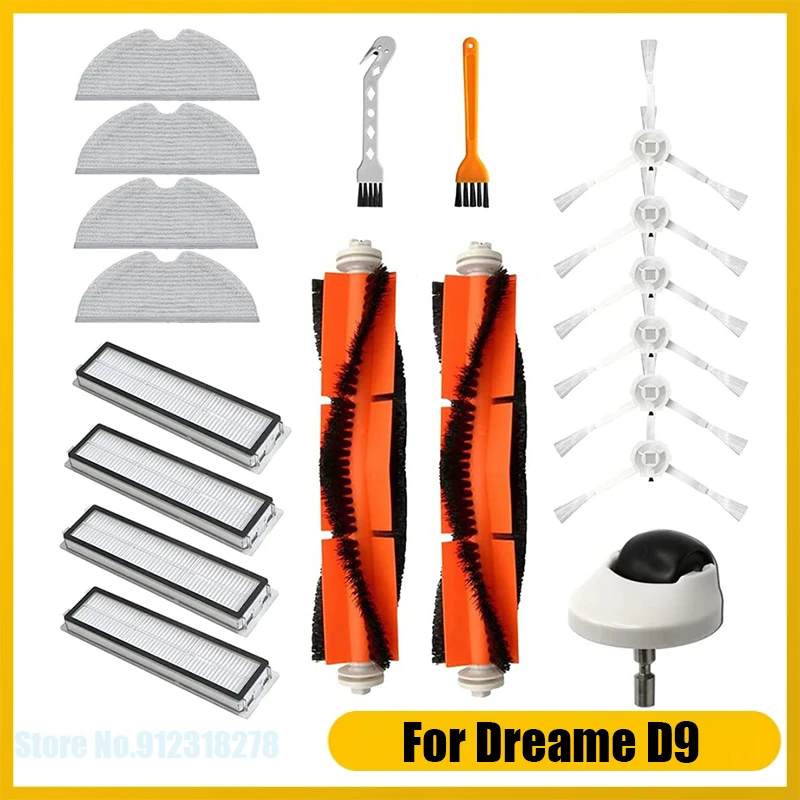 19Pcs Main Roller Side Brush Hepa Filter Mop Cloth Replacement for Xiaomi Dreame D9 Bot L10 Pro Robot Vacuum Cleaner Spare Parts
19Pcs Main Roller Side Brush Hepa Filter Mop Cloth Replacement for Xiaomi Dreame D9 Bot L10 Pro Robot Vacuum Cleaner Spare Parts