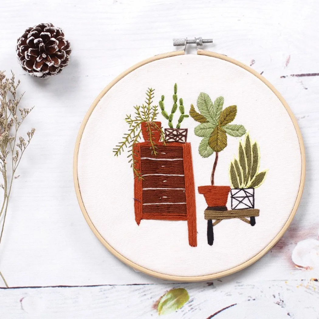 20cm DIY Flowers Plants Pattern Embroidery Set Needlework Tools Printed For Beginner Embroidery Cross Stitch Sewing Craft Kit
20cm DIY Flowers Plants Pattern Embroidery Set Needlework Tools Printed For Beginner Embroidery Cross Stitch Sewing Craft Kit
